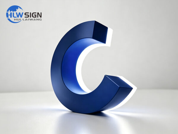 Backlit Sign with Durable Baked Enamel Finish — view 3