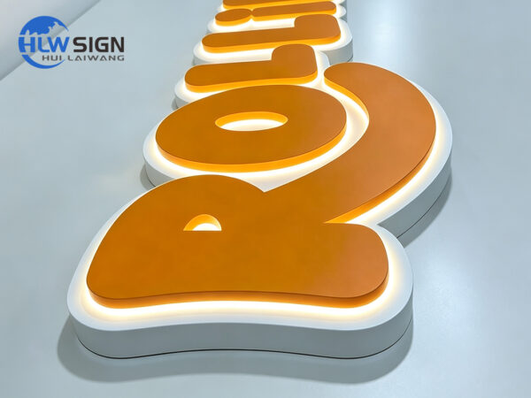 Backlit Sign with Durable Baked Enamel Finish — view 5