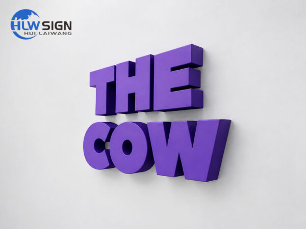 Baked Enamel Non-lit Stainless Steel 3D Letters — view 3