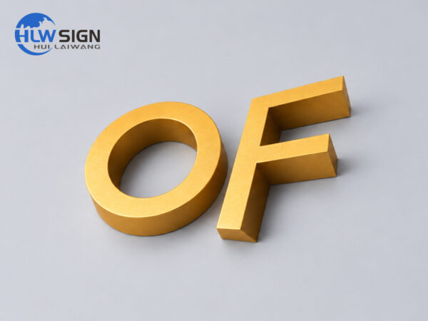 Baked Enamel Non-lit Stainless Steel 3D Letters — view 4