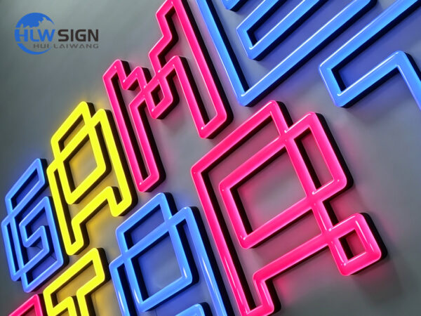 Half-Round Neon Letters — view 4