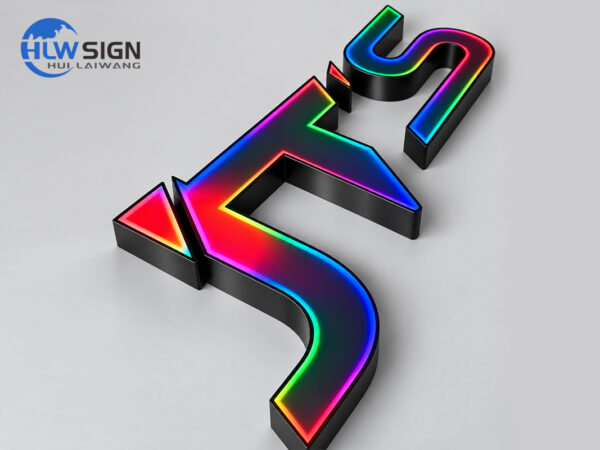 Blackboard/Whiteboard Style Custom RGB Sign — view 2