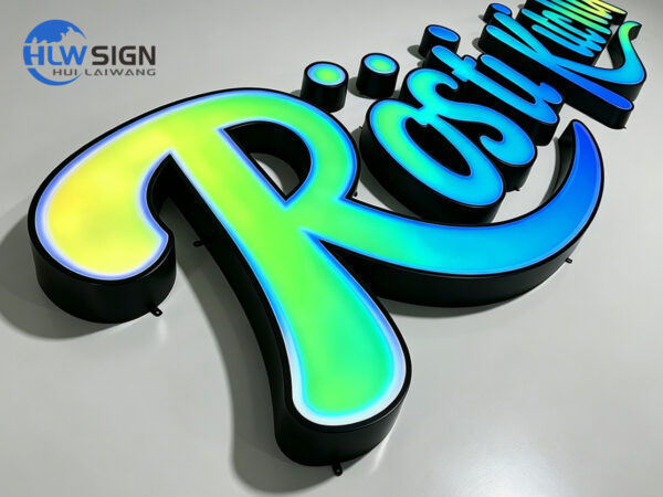 Blackboard/Whiteboard Style Custom RGB Sign — view 3
