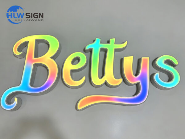 Blackboard/Whiteboard Style Custom RGB Sign — view 4