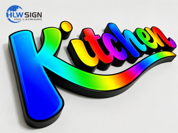 Blackboard/Whiteboard Style Custom RGB Sign — view 5